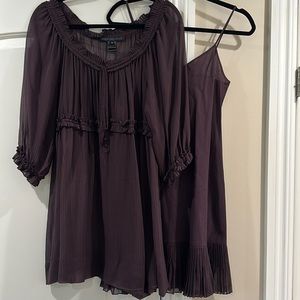 Marc by Marc Jacobs plum 2 piece dress size xsmall
